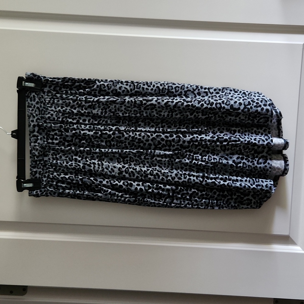 Zenana animal print skirt